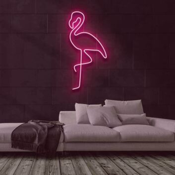 Flamingo LED-Neonschild für Wohnzimmer und Bar