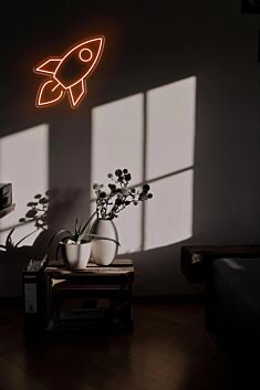 Rakete LED-Neonschild Wohnzimmer Kinderzimmer