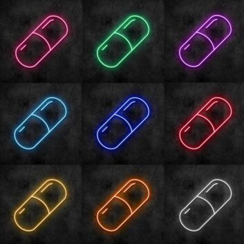 Kapsel LED-Neonschild für Bar Club