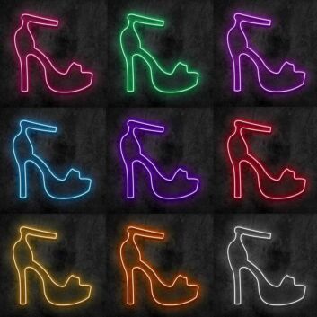 High Heel Schuh LED-Neonschild für Boutique Schaufenster