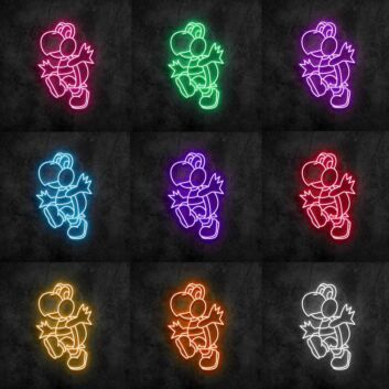 Cartoon-Dinosaurier LED-Neonschild Gamingzimmer Kinderzimmer