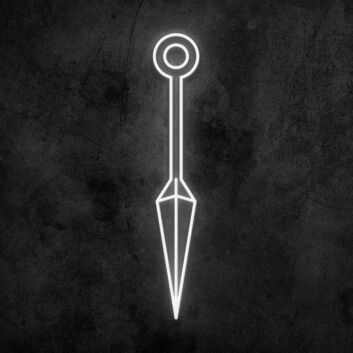 Kunai als LED-Neonschild