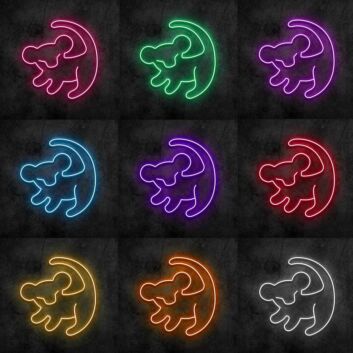 Dinosaurier LED-Neonschild für Kinderzimmer Spielzimmer