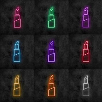 Lippenstift LED-Neonschild für Kosmetikstudio oder Schaufenster