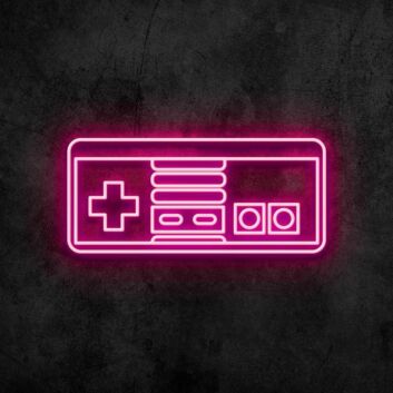 Retro Spielcontroller LED-Neonschild für Gamingzimmer und Wohnzimmer