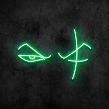 Abstraktes Augenmotiv LED-Neonschild Wohnzimmer Bar