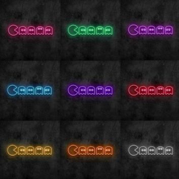 Pac-Man mit Geistern LED-Neonschild Gamingzimmer Bar