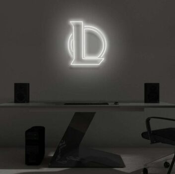Spiel-Logo mit Buchstabe L LED-Neonschild für Gaming Zimmer