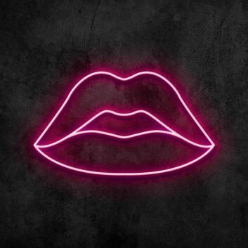 Lippenkontur LED-Neonschild Bar Wohnzimmer