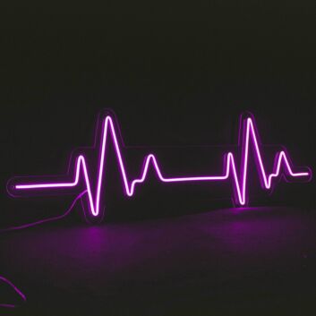 Herzschlaglinie LED-Neonschild Wohnzimmer Praxis