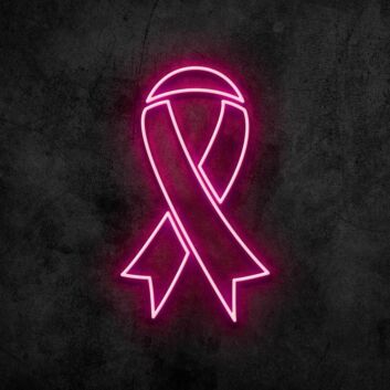 Schleifenband Symbol LED-Neonschild für Gesundheit