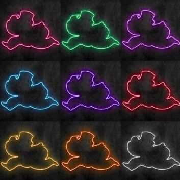 fliegender Engel LED-Neonschild Wohnzimmer Bar