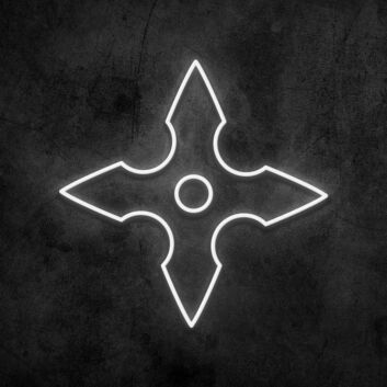 Ninja Wurfstern LED-Neonschild Gaming Wohnzimmer
