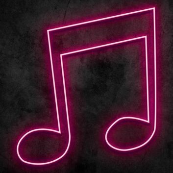 Musiknote LED-Neonschild für Musikstudio und Bar