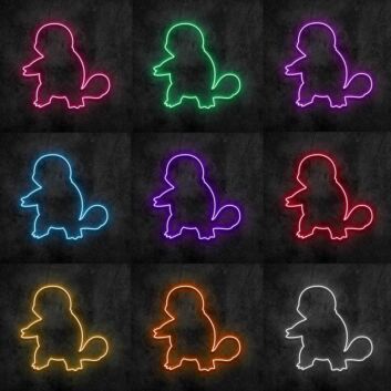 Figur eines kleinen Drachen LED-Neonschild für Gamingzimmer und Kinderzimmer