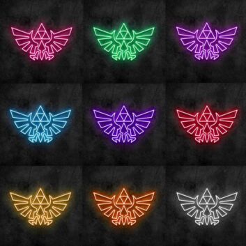 stilisiertes Adler-Emblem LED-Neonschild für Gamingzimmer und Wohnzimmer