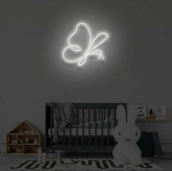 Schmetterling LED-Neonschild für Kinderzimmer