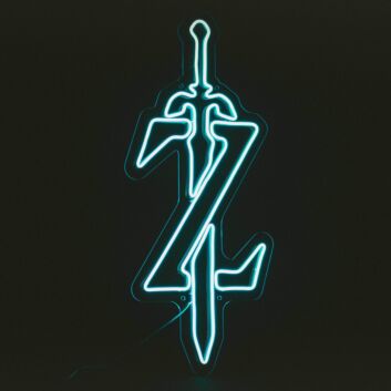 Schwert mit Buchstabe Z LED-Neonschild Gaming Zimmer