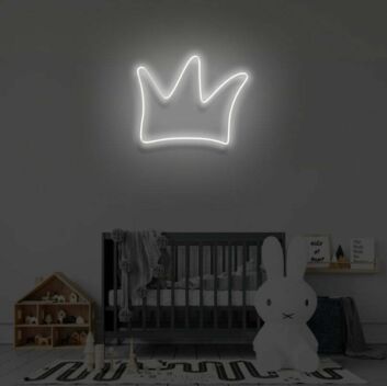 Krone LED-Neonschild für Kinderzimmer und Wohnzimmer