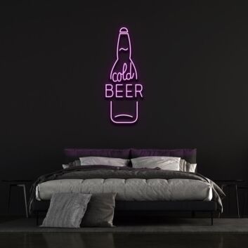 cold BEER LED-Neonschild für Bar und Wohnzimmer