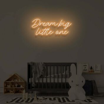 Dream big little one LED-Neonschild für Kinderzimmer