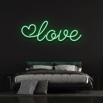 LOVE LED Neonschild für Schlafzimmer oder Wohnraum