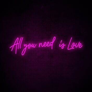 All you need is Love LED-Neonschild für Hochzeit