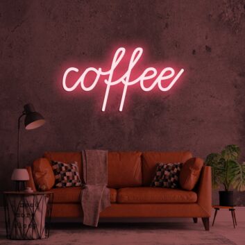 Coffee LED-Neonschild für Café, Küche und Wohnräume