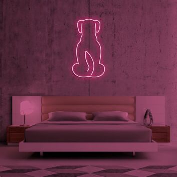 Hundesilhouette LED-Neonschild für Schlafzimmer oder Wohnzimmer