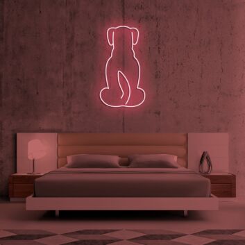 Hundesilhouette LED-Neonschild für Schlafzimmer oder Wohnzimmer