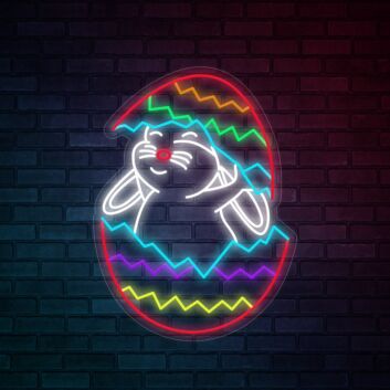 Osterhase im Ei LED-Neonschild Wohnzimmer Schaufenster