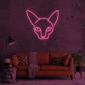Katzenkopf LED-Neonschild für Wohnzimmer oder Schlafzimmer