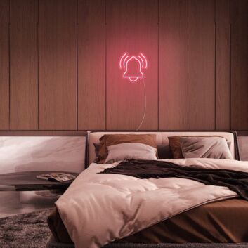 Klingel Symbol LED-Neonschild für Schlafzimmer oder Wohnzimmer