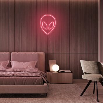 Alienkopf LED-Neonschild Schlafzimmer Wohnzimmer