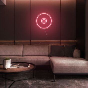 Schallplatte LED-Neonschild für Wohnzimmer oder Lounge