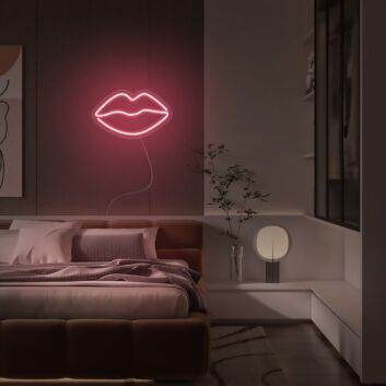 Lippen Symbol LED-Neonschild für Schlafzimmer Wohnzimmer