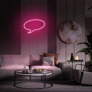 Sprechblase LED-Neonschild Wohnzimmer Lounge