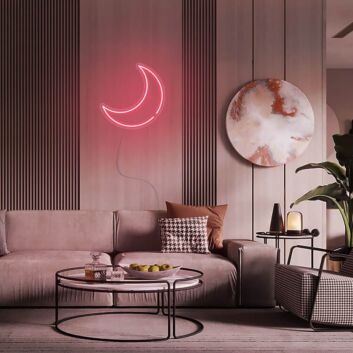 Halbmond LED-Neonschild für Wohnzimmer Schlafzimmer
