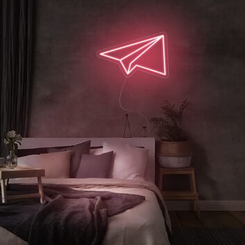 Papierflugzeug LED-Neonschild Schlafzimmer Wohnzimmer