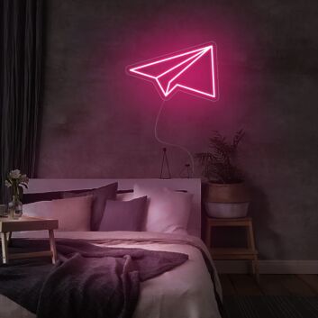 Papierflugzeug LED-Neonschild Schlafzimmer Wohnzimmer