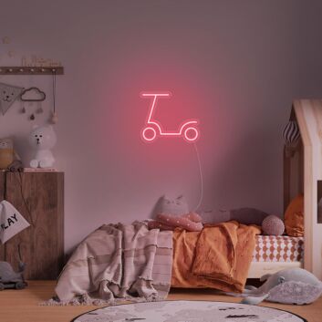 Tretroller LED-Neonschild für Kinderzimmer