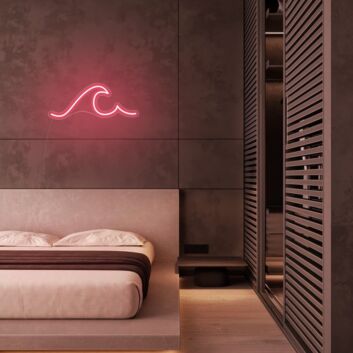 Meereswelle LED-Neonschild Schlafzimmer