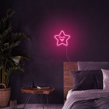 Quadrat LED-Neonschild für Schlafzimmer