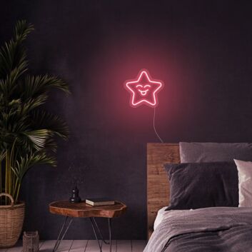 Quadrat LED-Neonschild für Schlafzimmer
