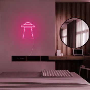 UFO LED-Neonschild für Schlafzimmer oder Wohnzimmer