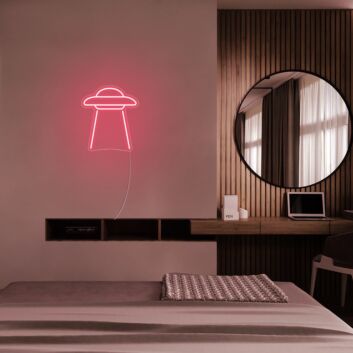 UFO LED-Neonschild für Schlafzimmer oder Wohnzimmer