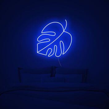 Monstera Blatt LED-Neonschild Schlafzimmer Wohnzimmer