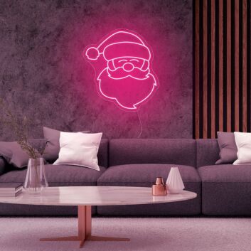Weihnachtsmannkopf LED-Neonschild Wohnzimmer Weihnachtsdekoration