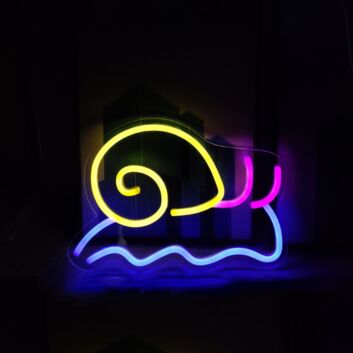 Schnecke LED-Neonschild für Kinderzimmer oder Wohnzimmer