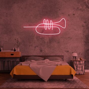 Trompete LED-Neonschild für Wohnzimmer oder Musikstudio